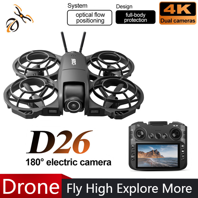 Drone Camera Hd - Dron D26 4K Aéreo HD 180