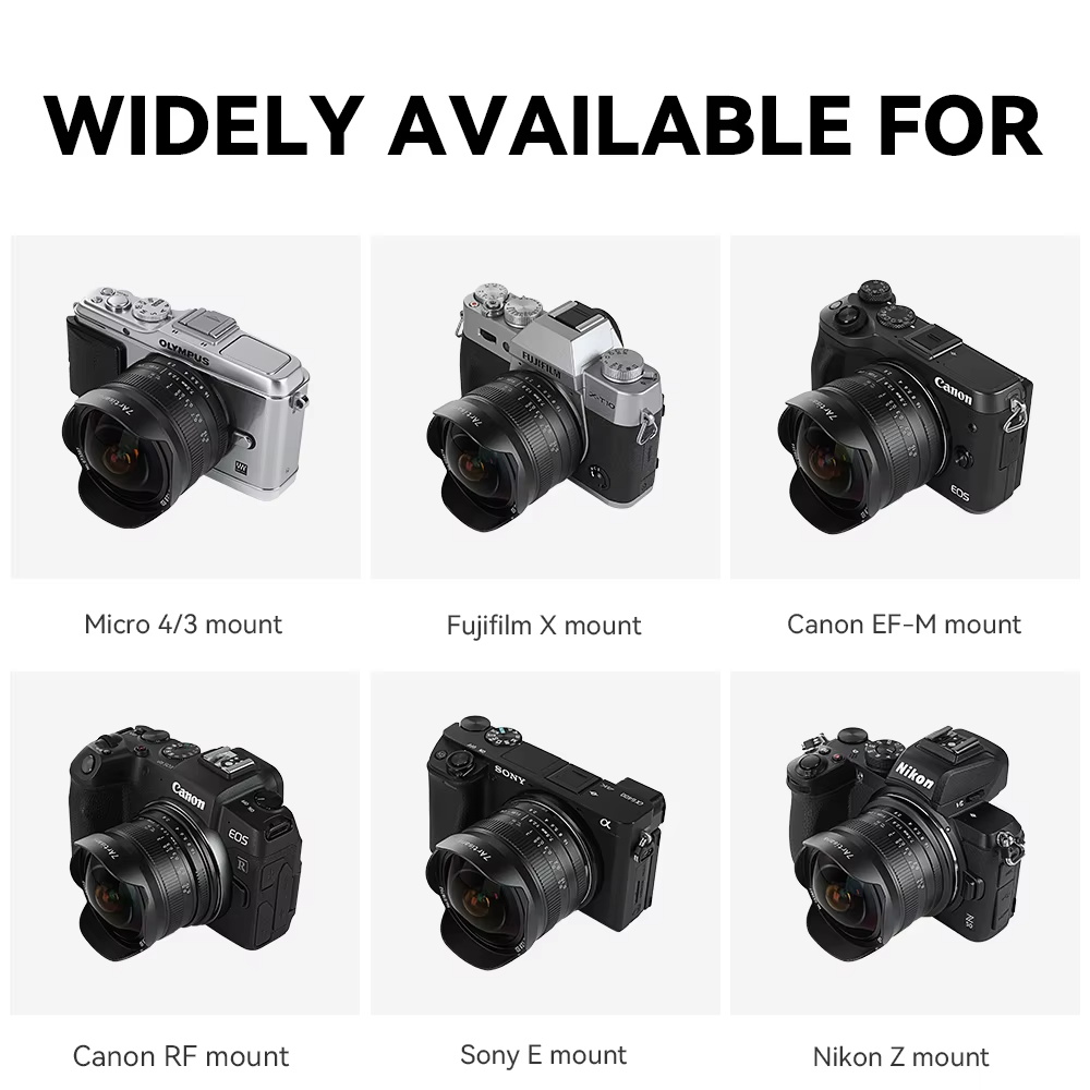 7artisans 7.5mm F2.8 II Lente  - Canon Camera Eos M50 Mark Ii reseña y precio
