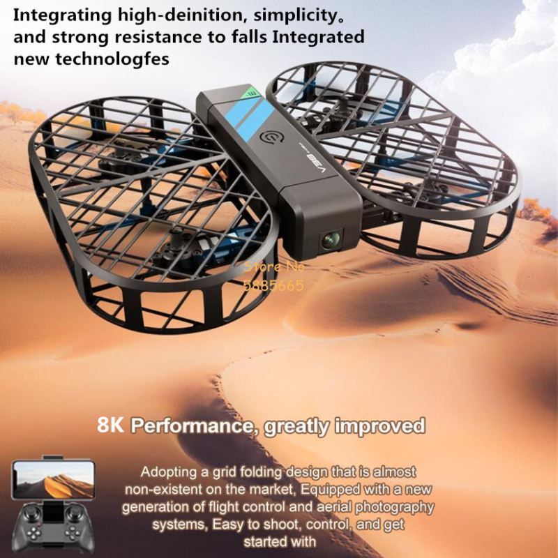 Cámara HD 8K 360 °   Protecció - Drone Camera Hd reseña y precio
