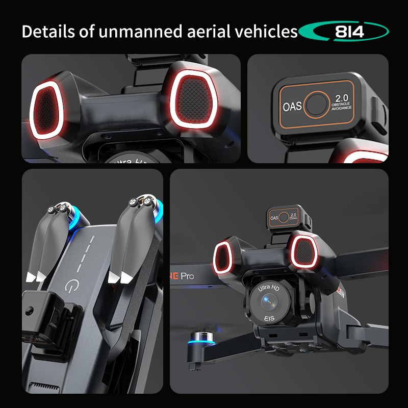 Dron profesional 814 con cámar - Drone Camera With Gimbal reseña y precio